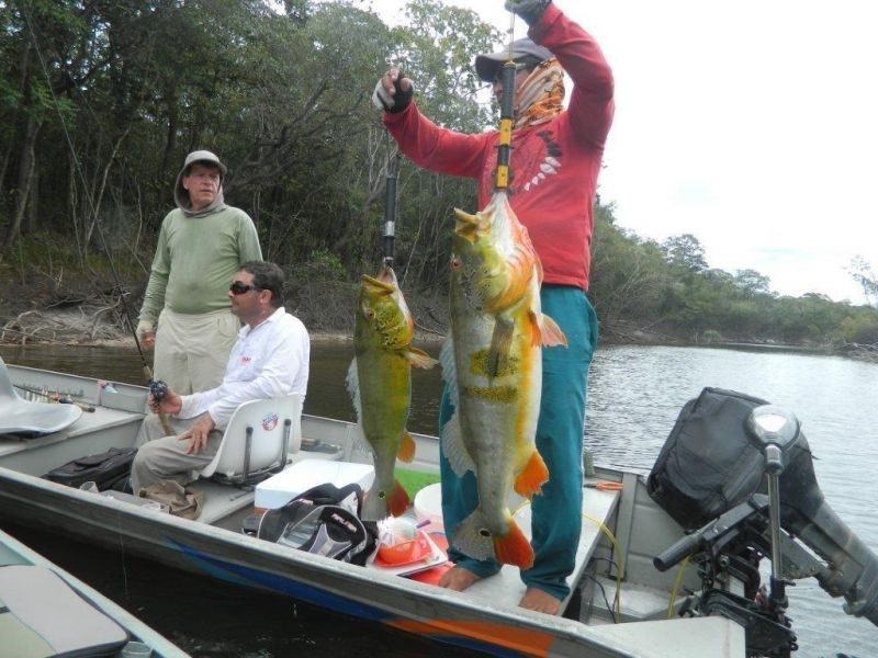 pescaria no Água Boa em Roraima